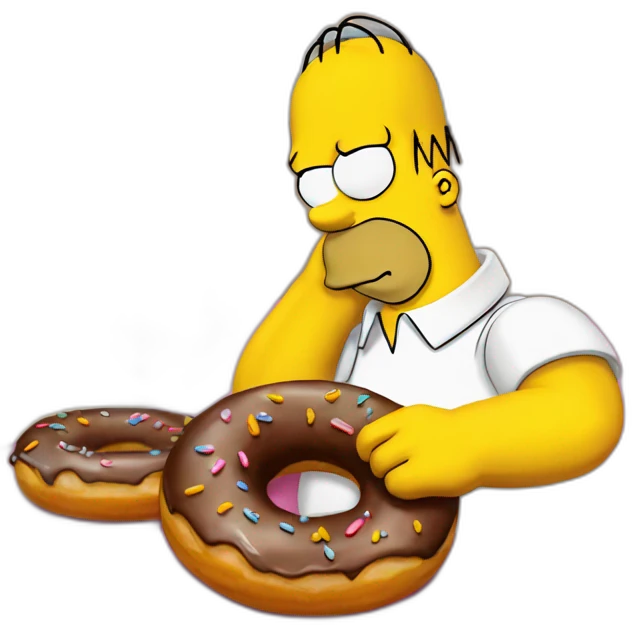 Homer simpson donut emoji