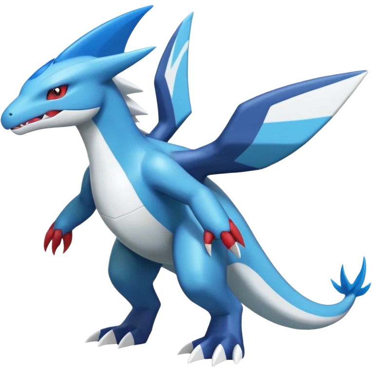 Latios-Latias-Salamence-Salandit-Zekrom-Dialga-Amaura-Palkia-fusion-Fakémon-Pokémon-creature (Full body) emoji