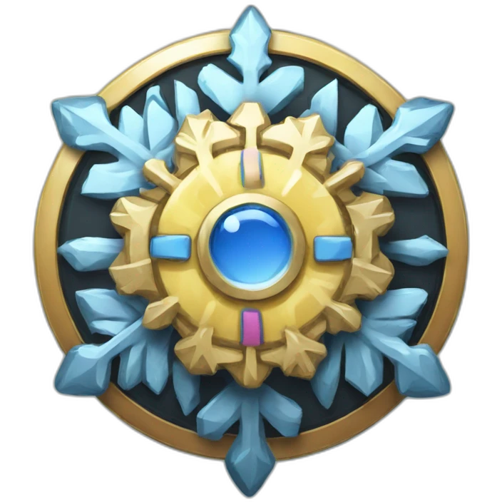 badge, medal, new year, snowflake, pokemon, picture, paint, draw emoji