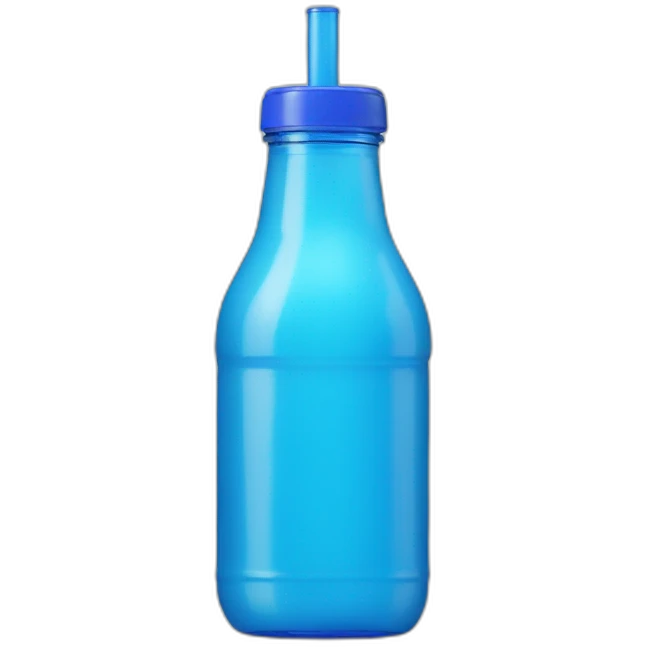 blue wkd bottle with straw emoji