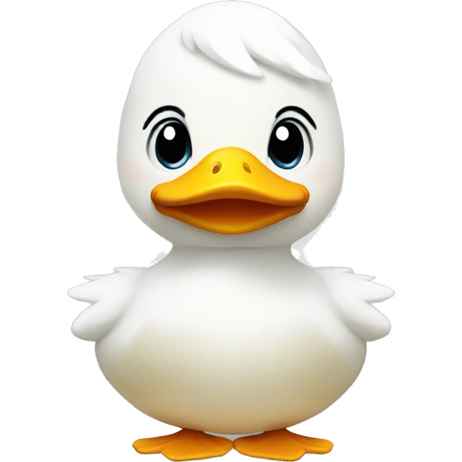 white duck plush emoji