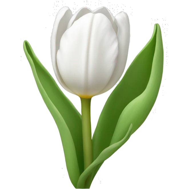 White tulip  emoji