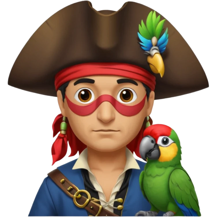 pirate and parrot emoji