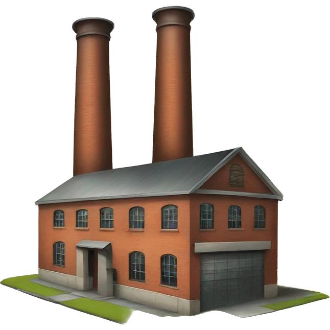 old factory with chimney emoji