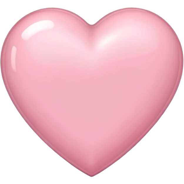 Light pink heart with layering outside of it emoji