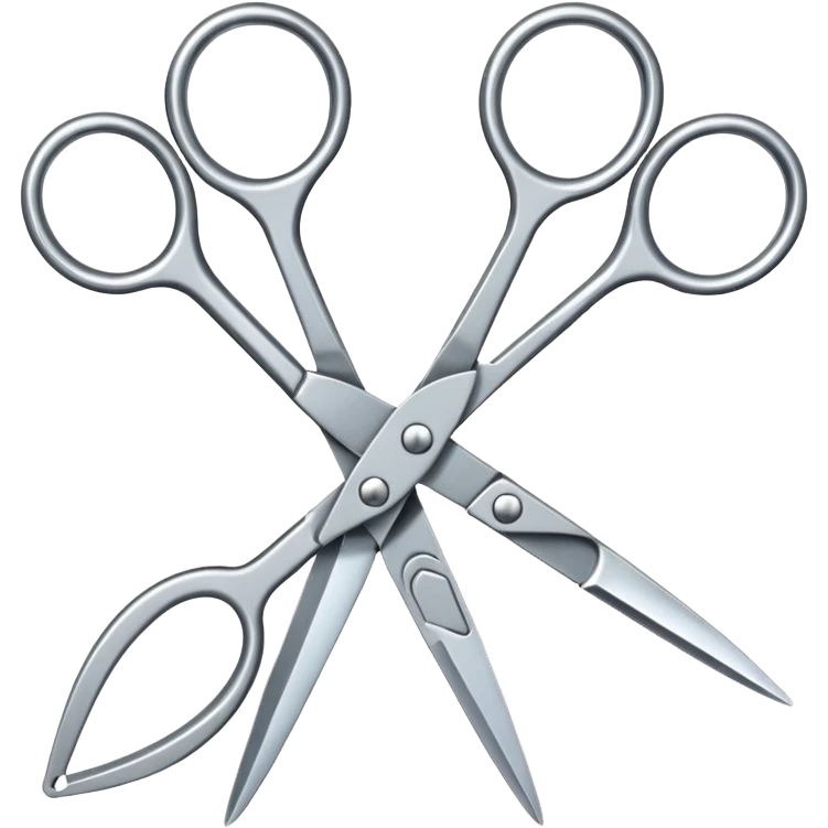 two pairs of scissors  emoji