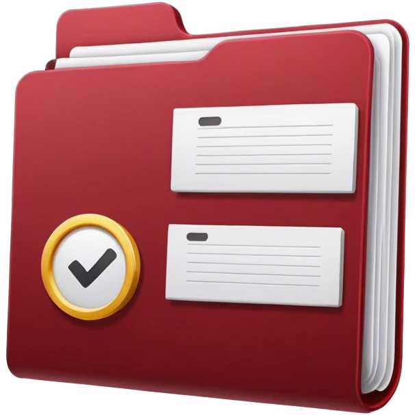 dark red archives in a folder emoji