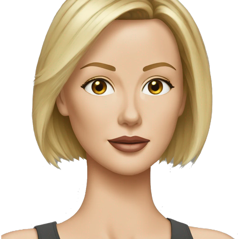 ultra realistic charlize theron wearing tank top emoji