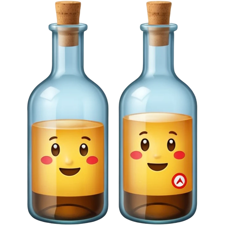 bottles with messege letter inside emoji