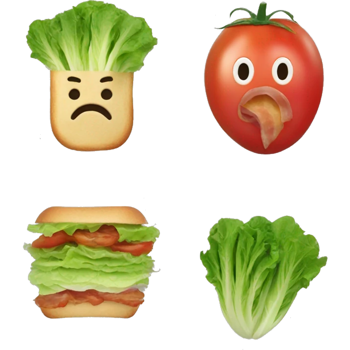 Bacon lettuce and tomato emoji