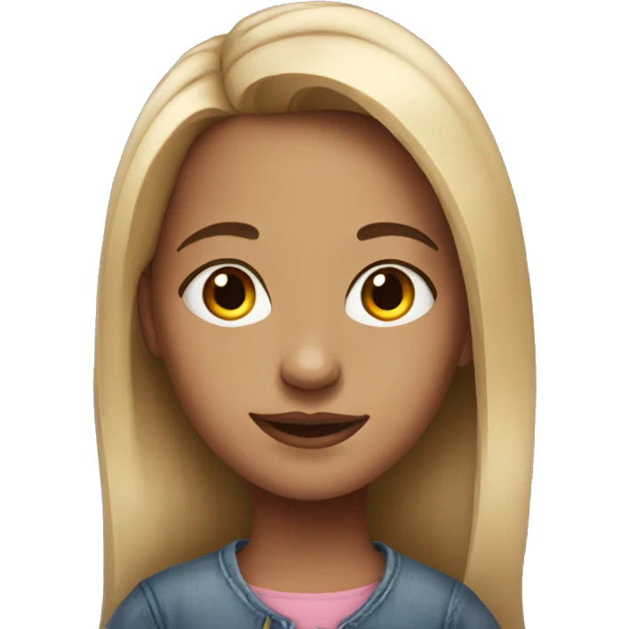 realistic portrait of girl emoji