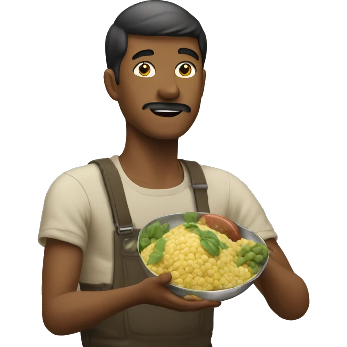 Homme qui mange un concombre  emoji