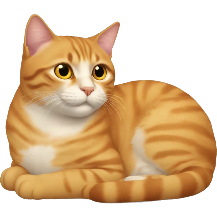 Cat is lying  emoji