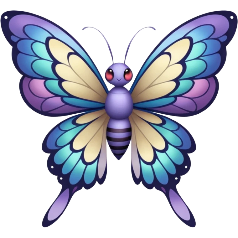 Butterfree-Lunala-Vivillion-Fakémon-hybrid-creature (full body)  emoji