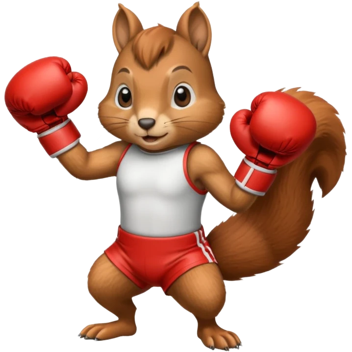 Squirrel Boxing emoji
