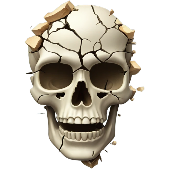 skull with exploding head emoji