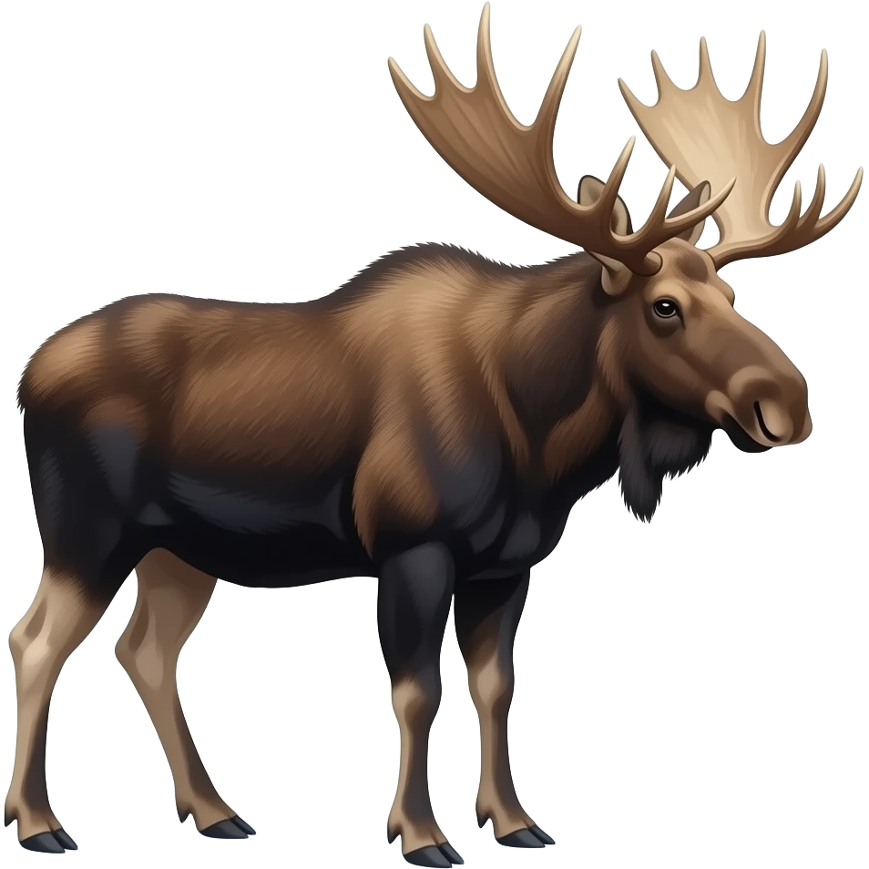 Full body moose emoji