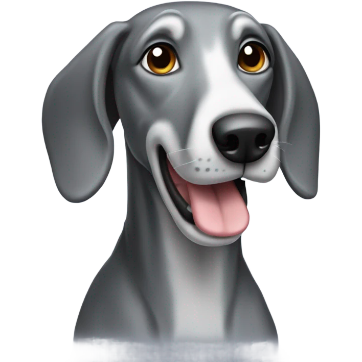 Grey hound dog emoji