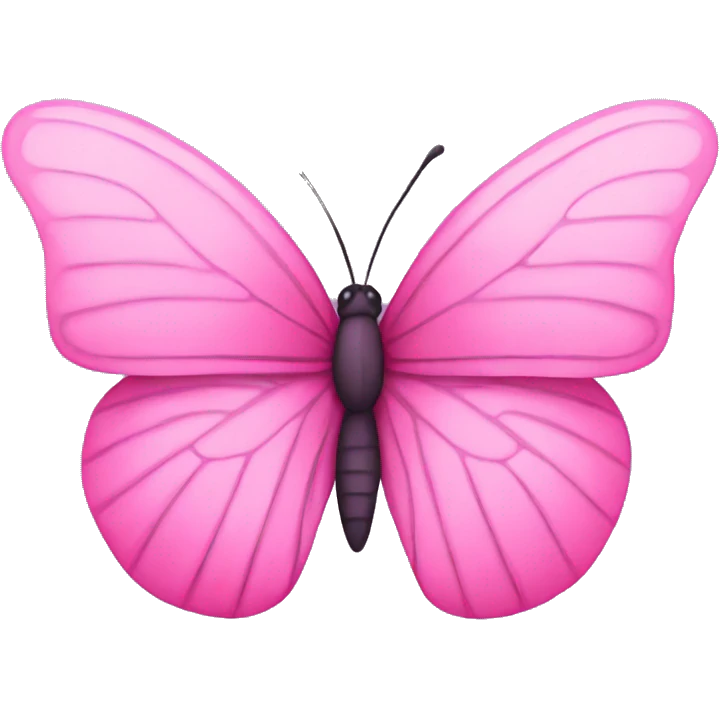 Pink butterfly emoji