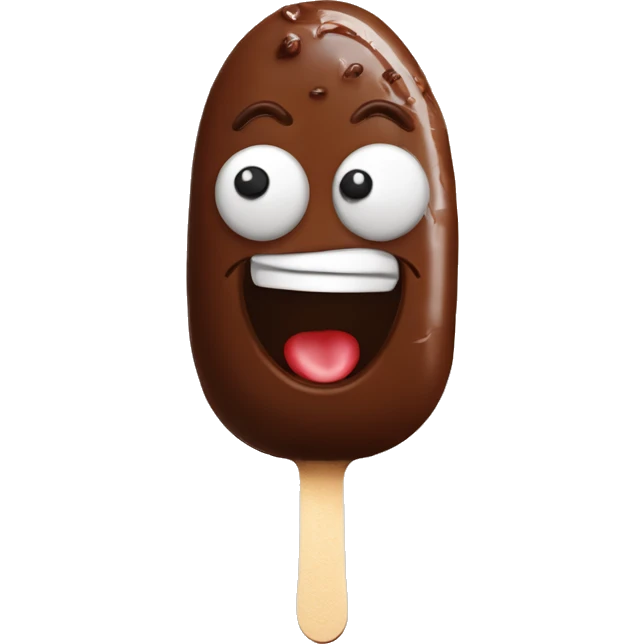 Zemmour mangeant un glace magnum 70% cacao emoji