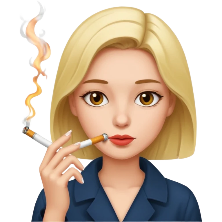 Girl smoking emoji