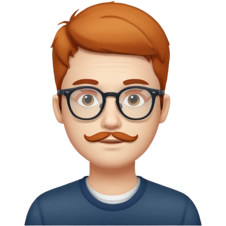 Hipster eyeglass emoji