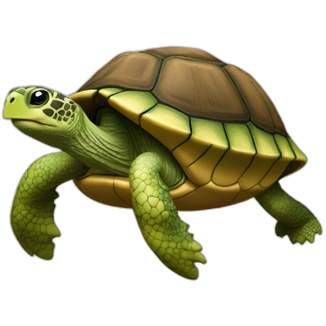 Chausson sur tortue emoji