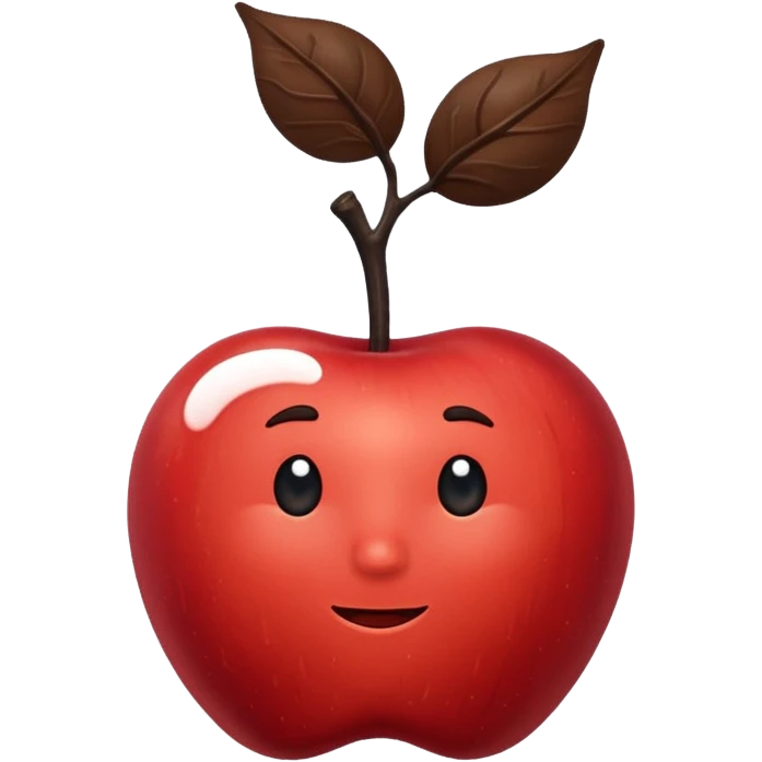 cloud holding apple and prune emoji