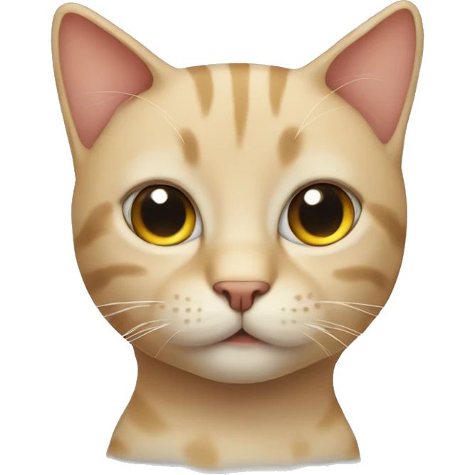 Cat with head emoji