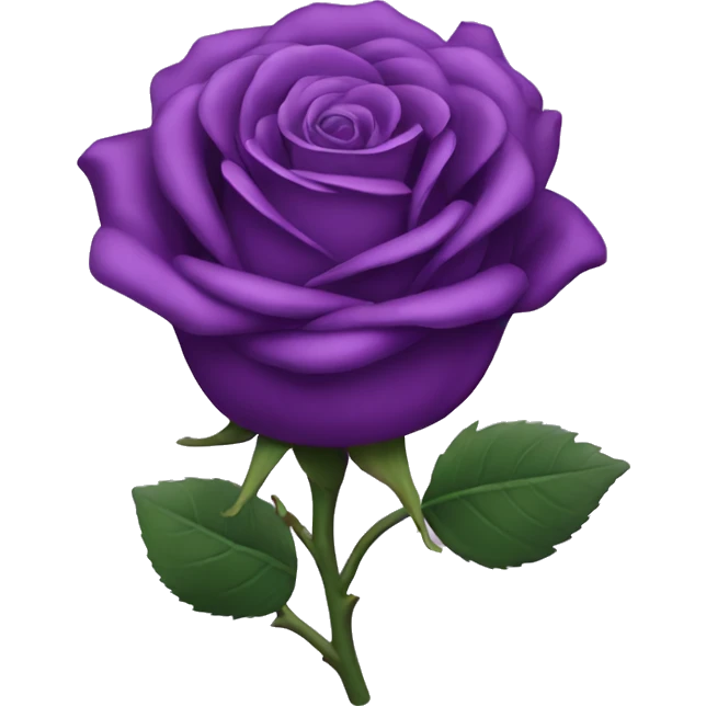 Purple rose emoji
