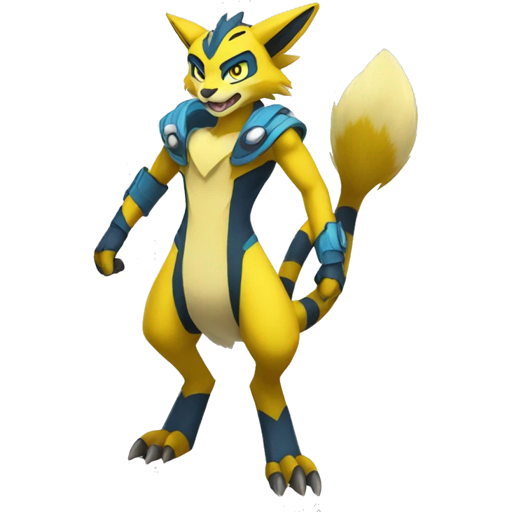 Lombax-Zeraora full body emoji