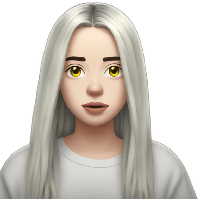 Billie Eilish plage emoji