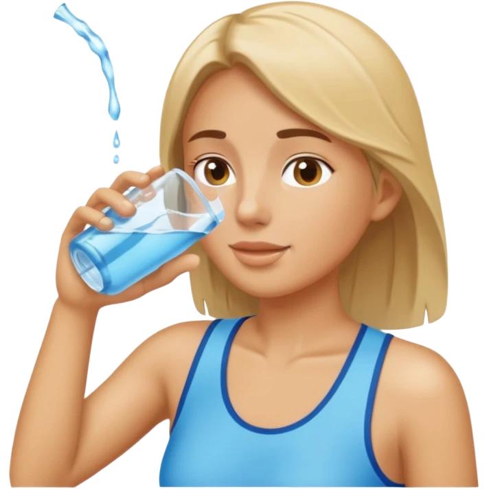 drinking water emoji