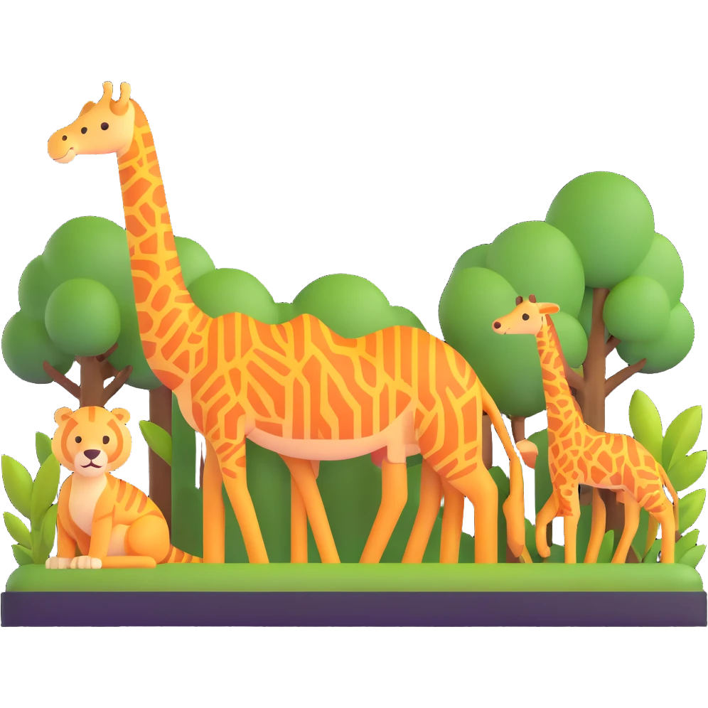 cute zoo animal exhibits emoji