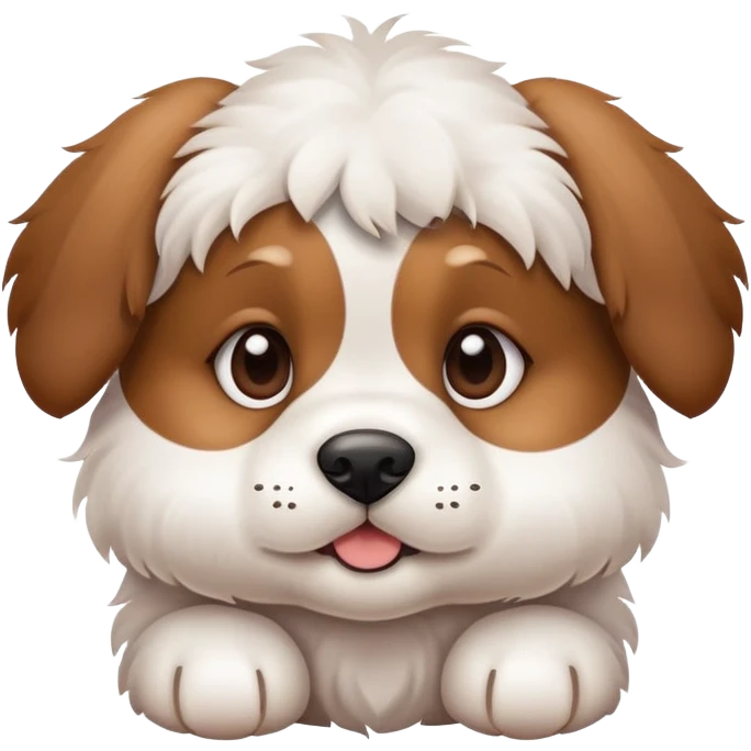 cute puppy dog with floppy ears emoji