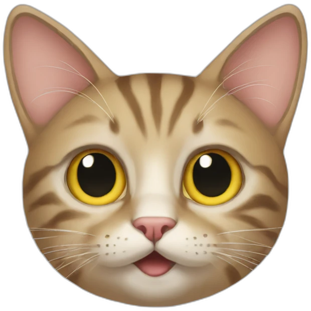 Cat with iphone emoji