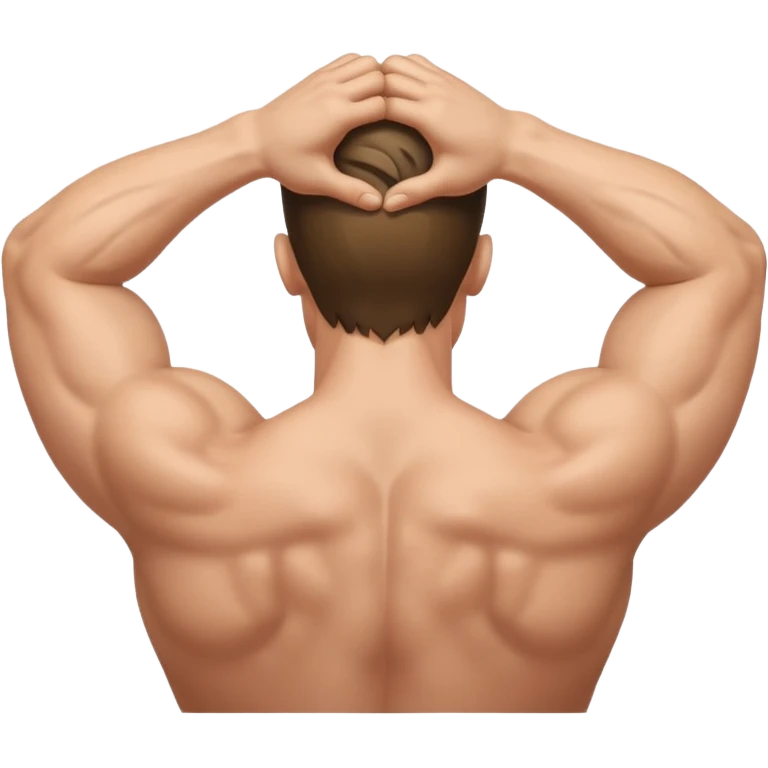 Man with back arched emoji
