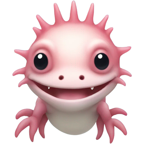 Axolotl smiling emoji