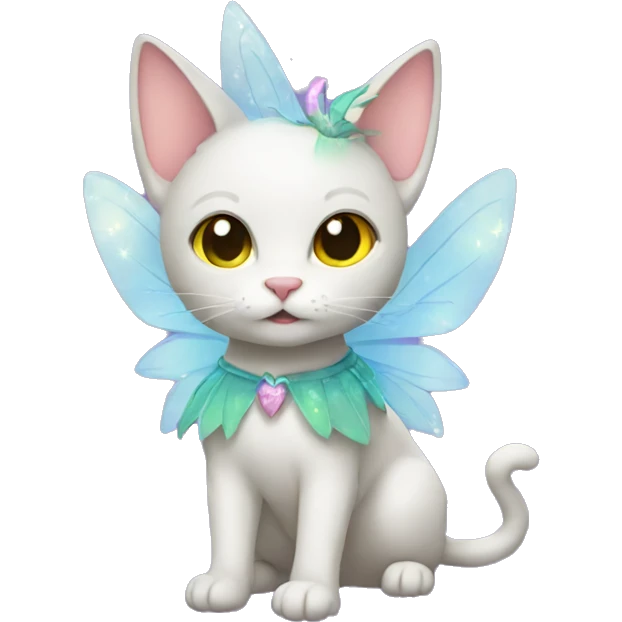 a cat wearing a fairy costume emoji