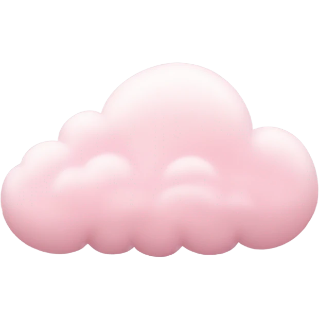 pastel pink cloud emoji