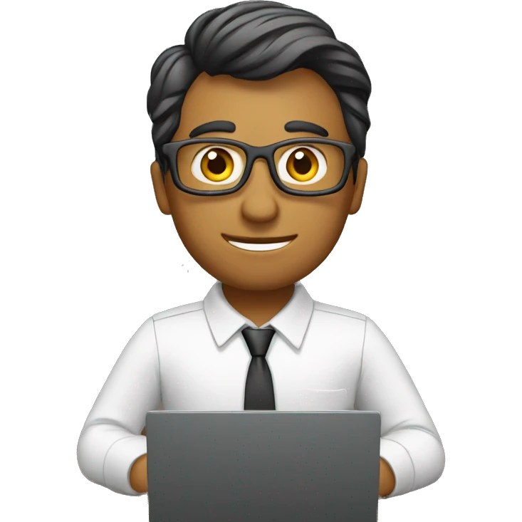 Accountant with laptop emoji