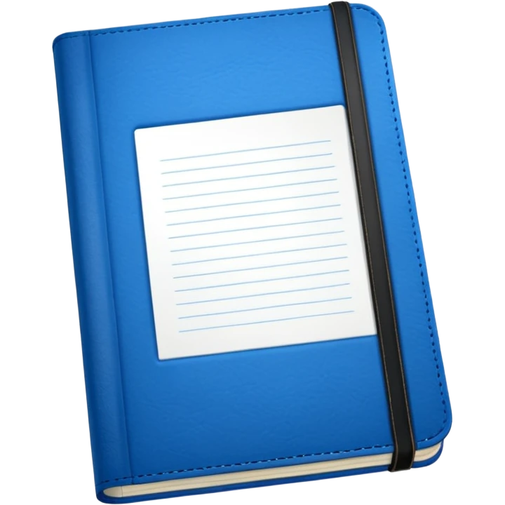 Blue notebook emoji