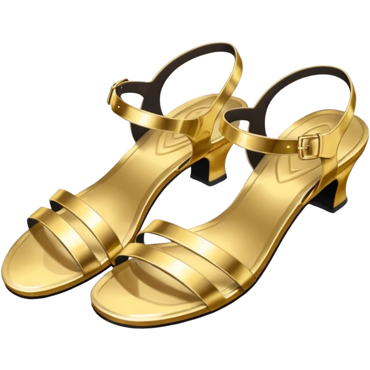 Gold sandals emoji