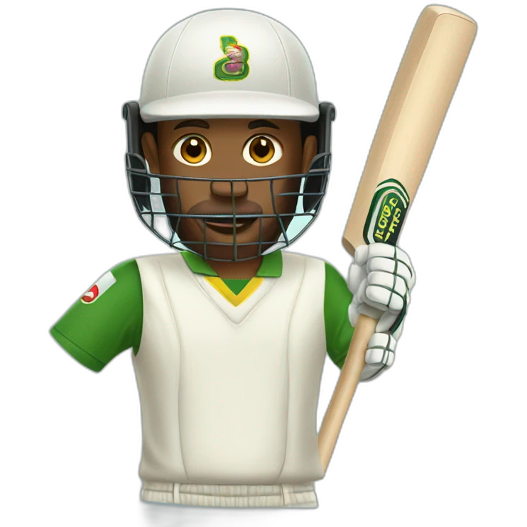 Cricket player emoji