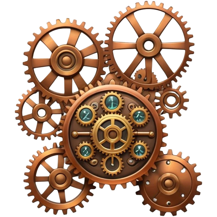 Steampunk gear emoji