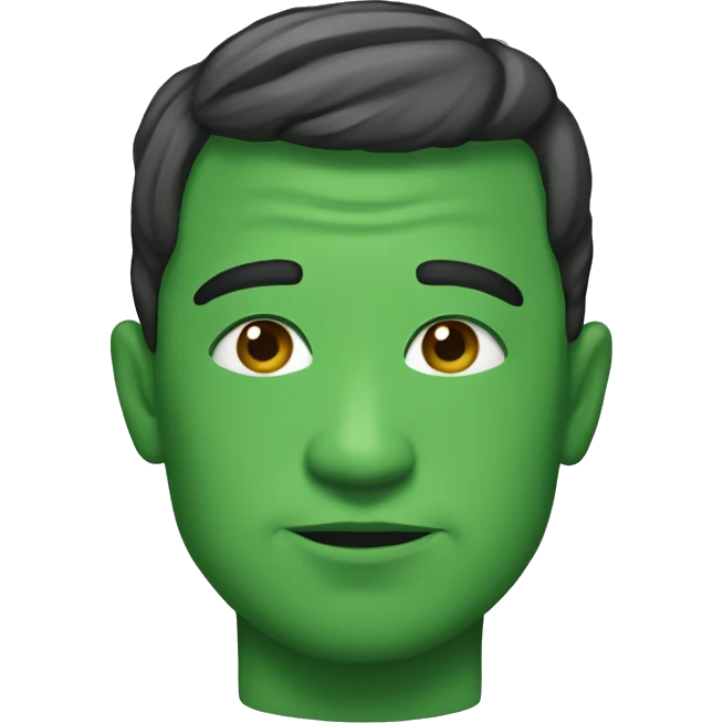 This 💨 but green emoji