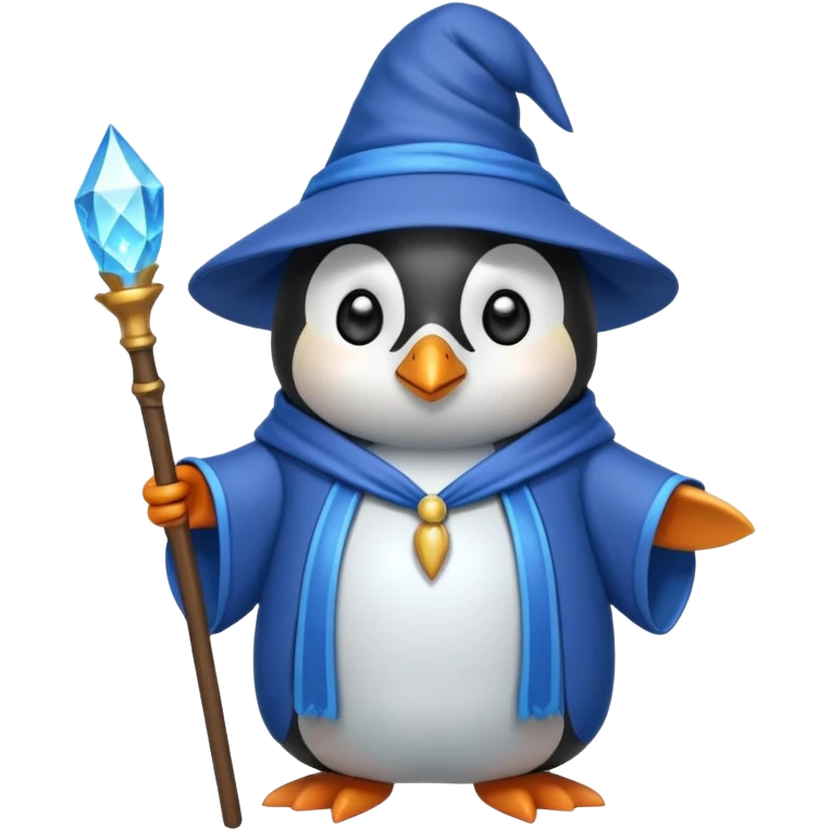 Penguin Wizard emoji