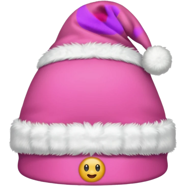 pink christmas hat emoji