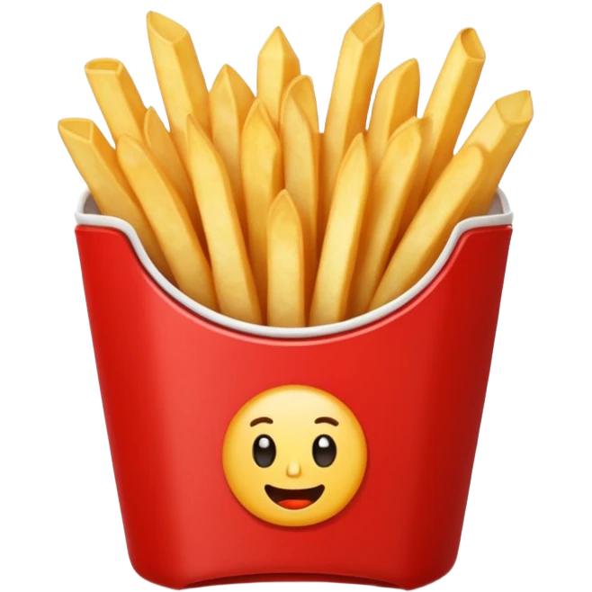 french fries with ketchup emoji