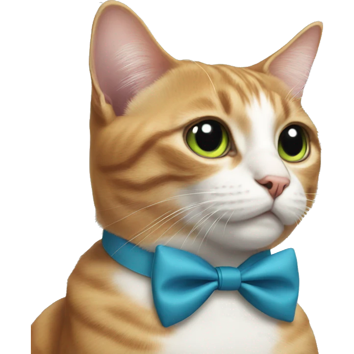 Cat with bow tie emoji
